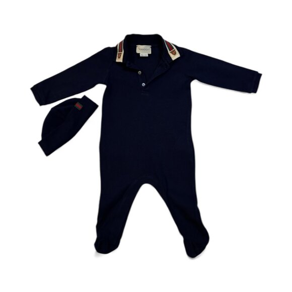 Gucci Navy Baby Onsie - Picture 4 of 5